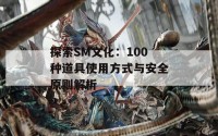 探索SM文化：100种道具使用方式与安全原则解析