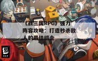 《战三国RPG》强力阵容攻略：打造秒杀敌人的最佳组合