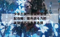 少年三国热血版阵容搭配攻略：提升战斗力的关键技巧与角色选择