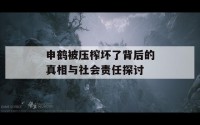 申鹤被压榨坏了背后的真相与社会责任探讨