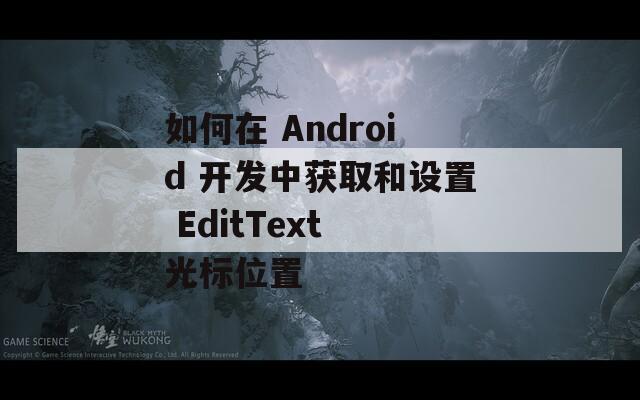 如何在 Android 开发中获取和设置 EditText 光标位置