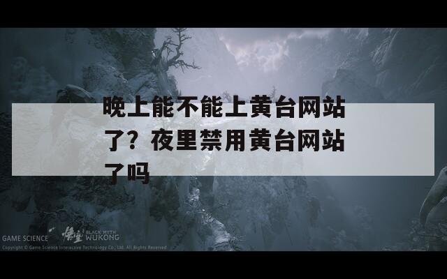 晚上能不能上黄台网站了？夜里禁用黄台网站了吗