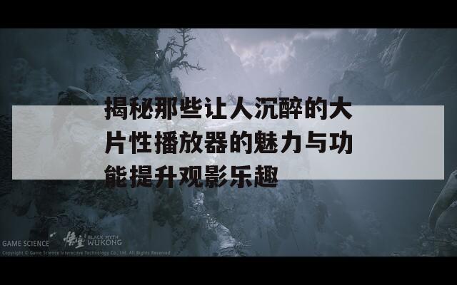 揭秘那些让人沉醉的大片性播放器的魅力与功能提升观影乐趣